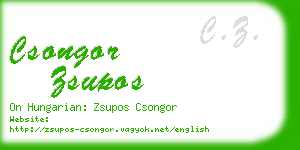 csongor zsupos business card